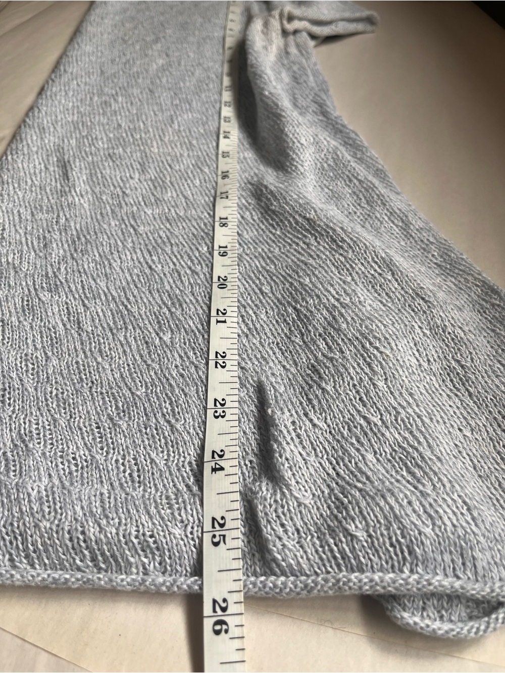 Eileen Fisher 100% Linen Silver Short-Sleeve Loose-Knit Tunic Small - Picture 9 of 9